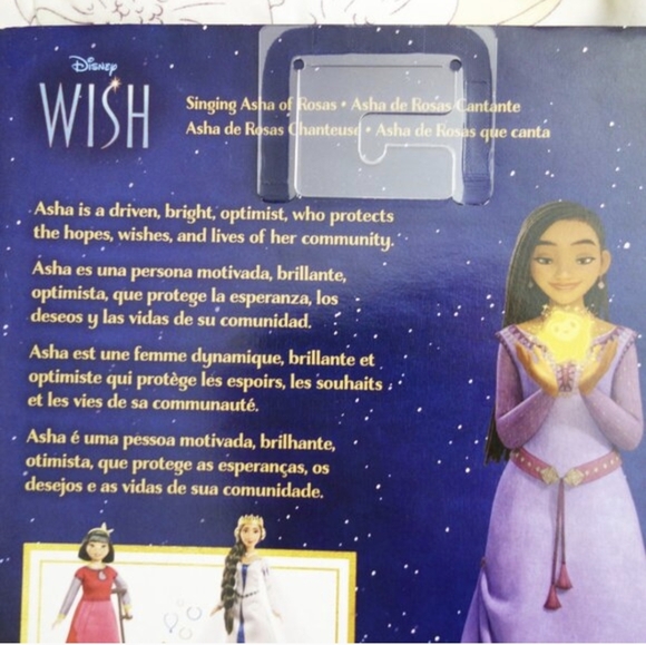 Mattel Disney's Wish Singing Asha of Rosas Fashion Doll & Star Figure New.3+ NIP - Picture 7 of 8